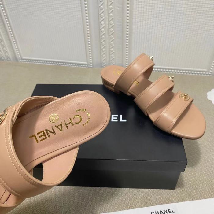 Chanel Womens Shoes Flat Mules