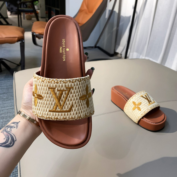 Louis Vuitton Womens Shoes Flatform Mule