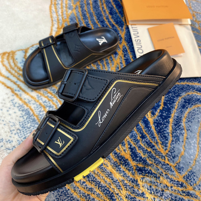Louis Vuitton Men Shoes Slippers LV TRAINER MULE