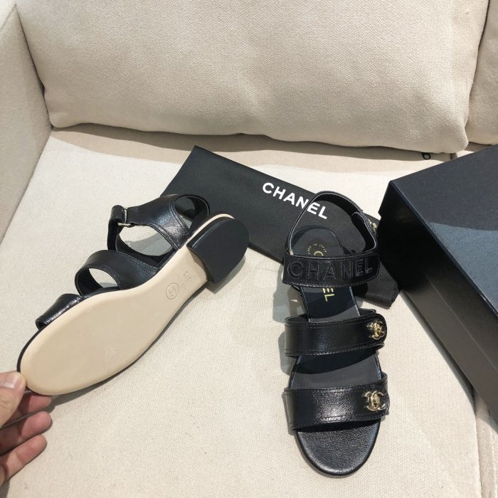 Chanel Womens Shoes Flat Sandals