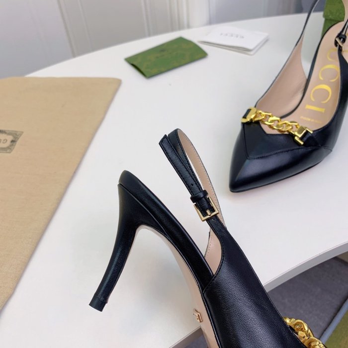 Gucci Womens Shoes Slingback Pumps 7.5cm