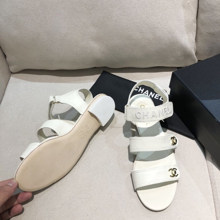 Chanel Womens Shoes Flat Sandals