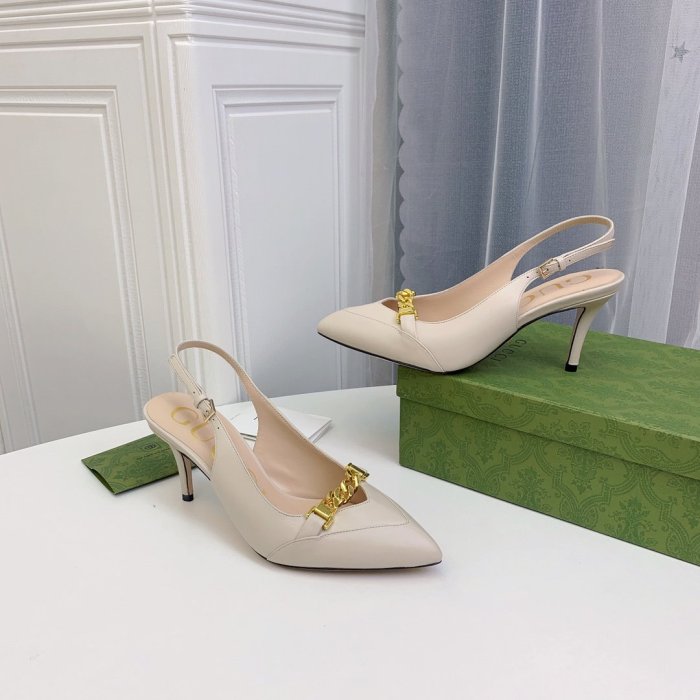 Gucci Womens Shoes Slingback Pumps 7.5cm