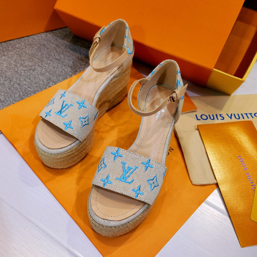 Louis Vuitton Womens Shoes STARBOARD WEDGE SANDAL 9.5cm 1A8GPK