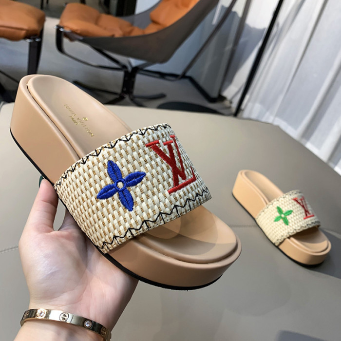 Louis Vuitton Womens Shoes Flatform Mule