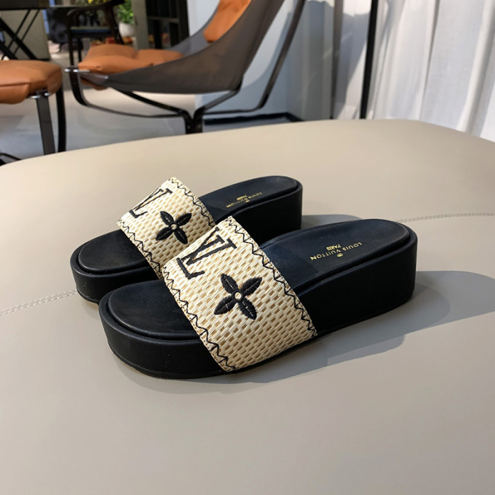 Louis Vuitton Womens Shoes Flatform Mule