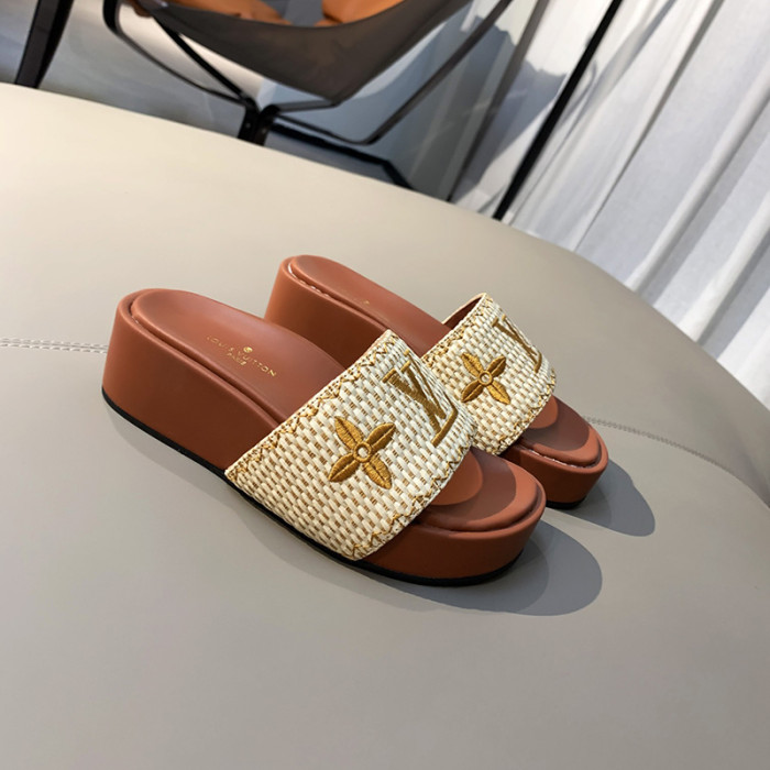 Louis Vuitton Womens Shoes Flatform Mule