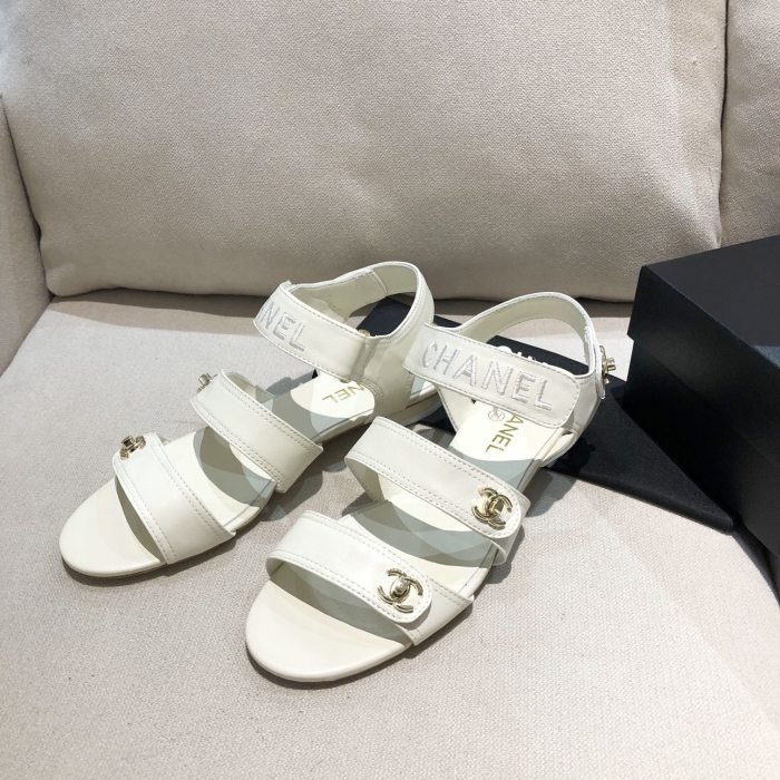 Chanel Womens Shoes Flat Sandals
