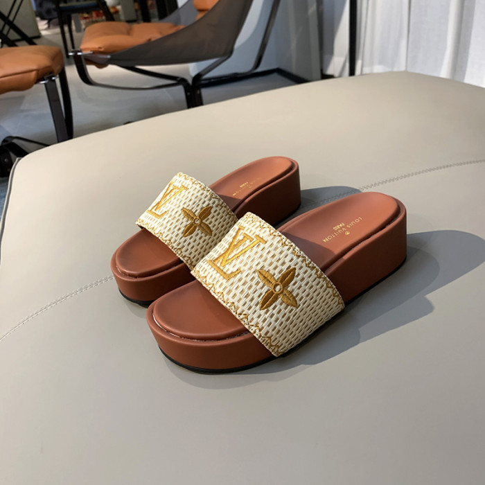 Louis Vuitton Womens Shoes Flatform Mule