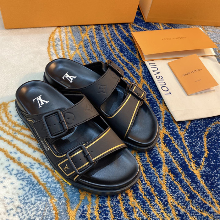 Louis Vuitton Men Shoes Slippers LV TRAINER MULE