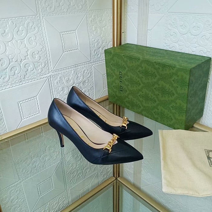 Gucci Womens Shoes Pump High Heels 7.5cm