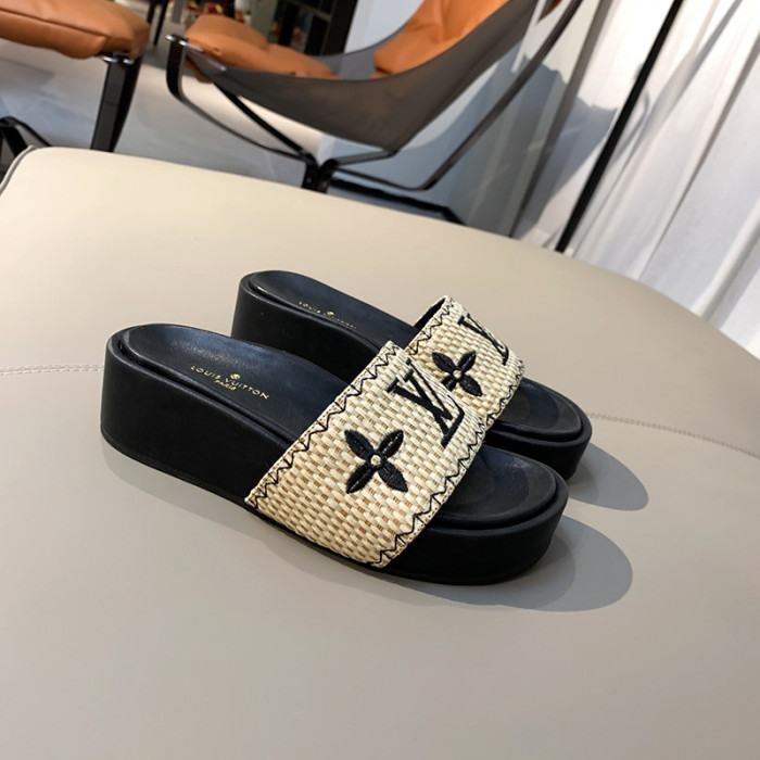 Louis Vuitton Womens Shoes Flatform Mule