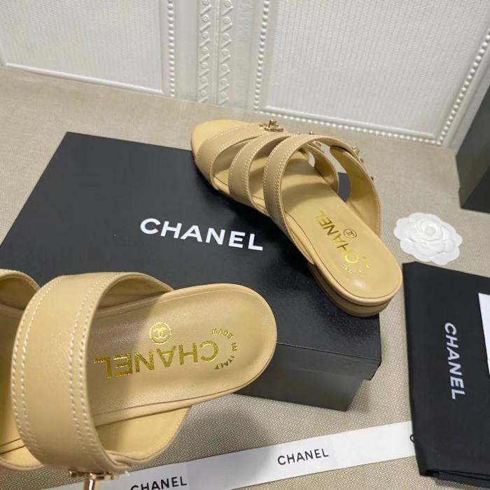 Chanel Womens Shoes Flat Mules