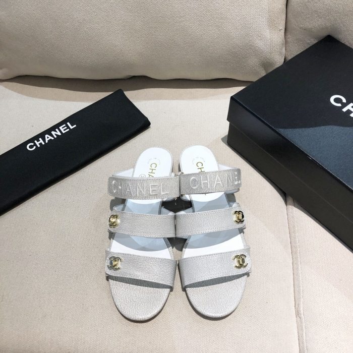 Chanel Womens Shoes Flat Mules