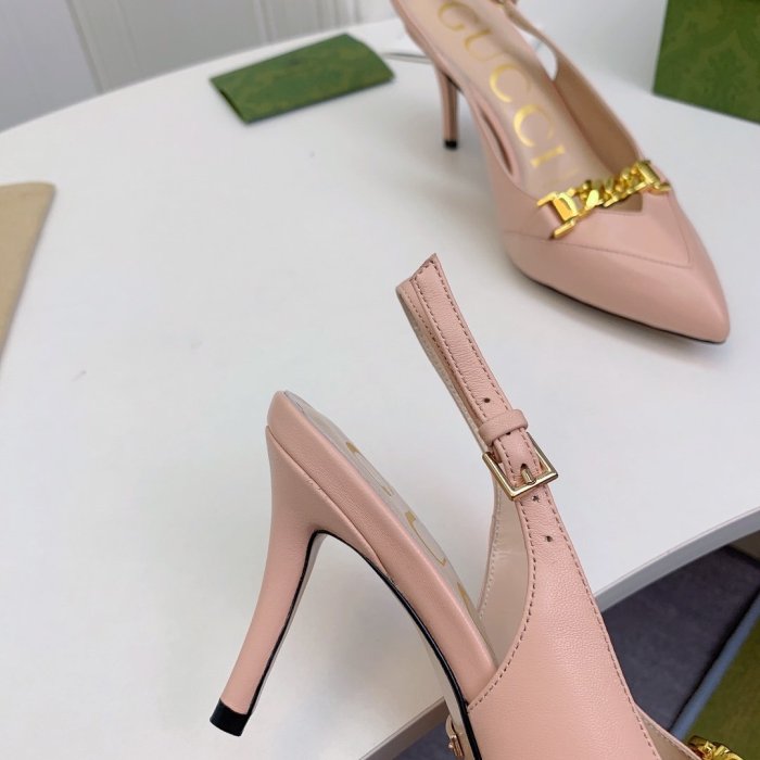 Gucci Womens Shoes Slingback Pumps 7.5cm