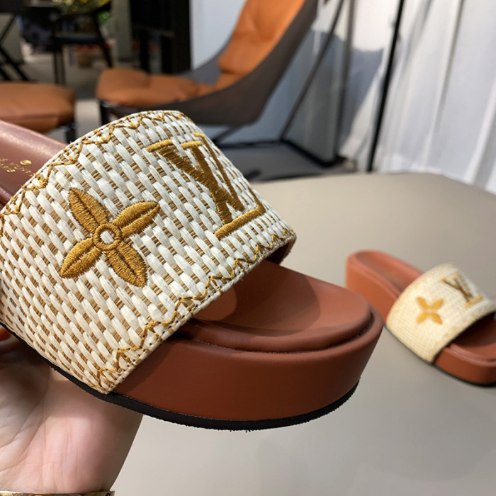Louis Vuitton Womens Shoes Flatform Mule