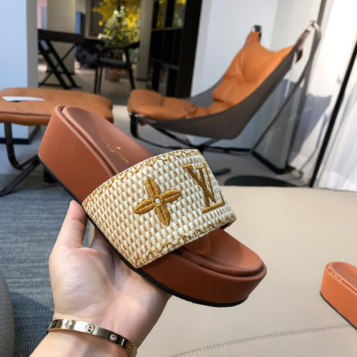 Louis Vuitton Womens Shoes Flatform Mule