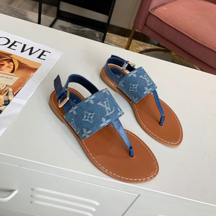 Louis Vuitton Womens Shoes STARBOARD FLAT THONG SANDAL 1A7RDV