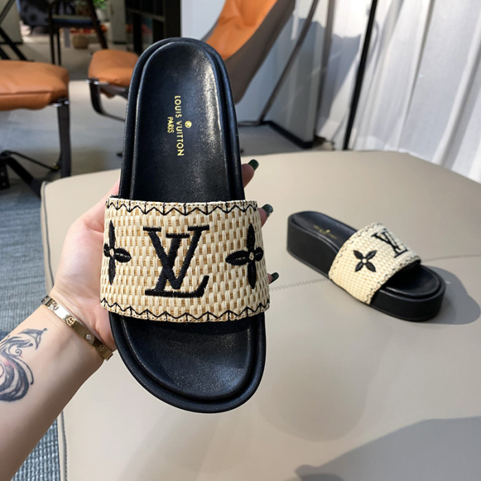 Louis Vuitton Womens Shoes Flatform Mule
