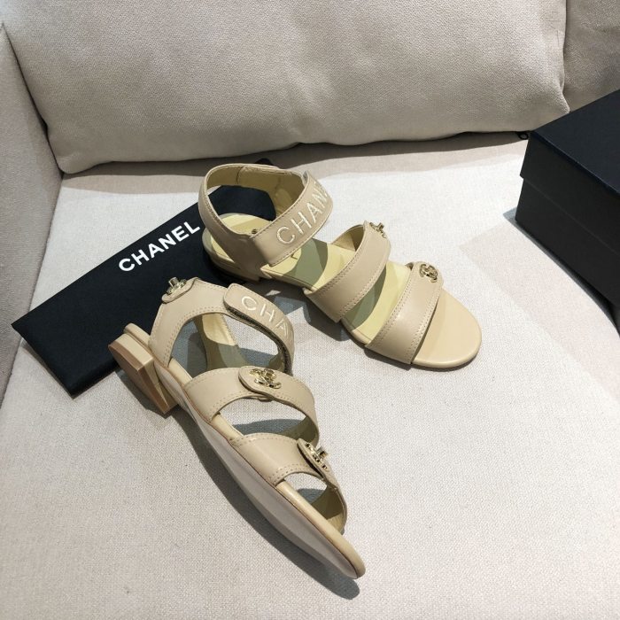 Chanel Womens Shoes Flat Sandals