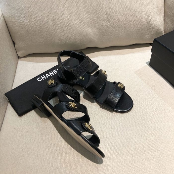 Chanel Womens Shoes Flat Sandals