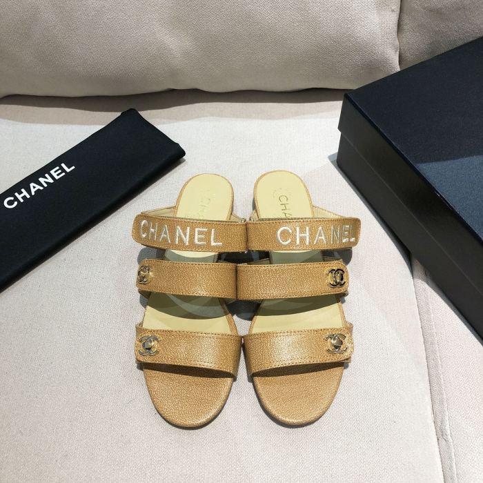 Chanel Womens Shoes Flat Mules
