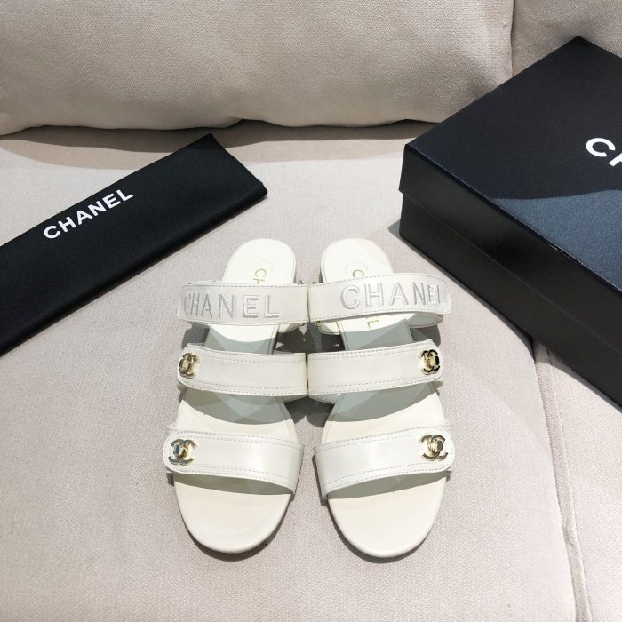 Chanel Womens Shoes Flat Mules