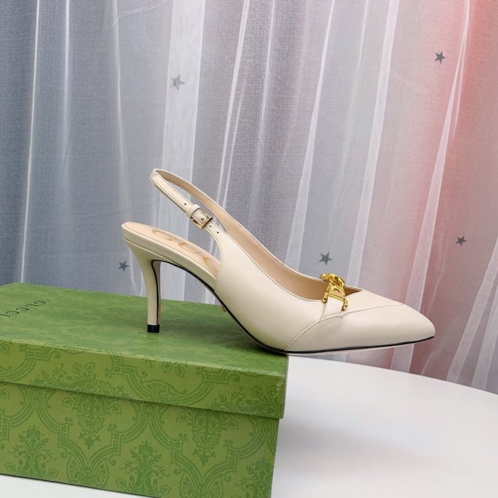 Gucci Womens Shoes Slingback Pumps 7.5cm