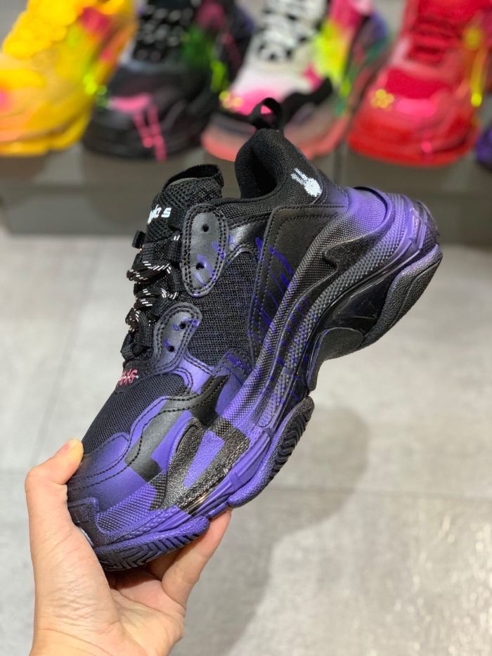 Balenciaga Womens Shoes Breathable Design Sneakers Luxury Brand Triple S Sneaker