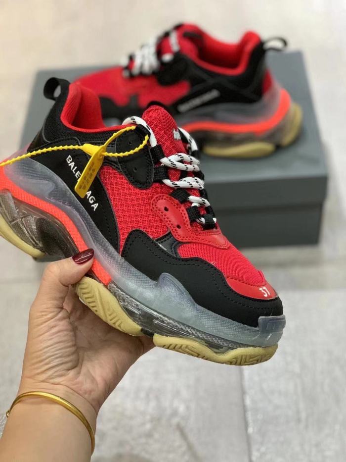 Balenciaga Womens Shoes Breathable Design Sneakers Luxury Brand Triple S Sneaker