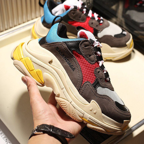 Balenciaga Womens Shoes Breathable Design Sneakers Luxury Brand Triple S Sneaker