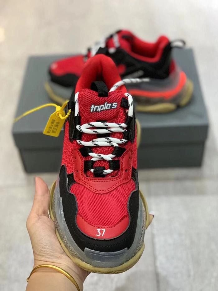Balenciaga Womens Shoes Breathable Design Sneakers Luxury Brand Triple S Sneaker