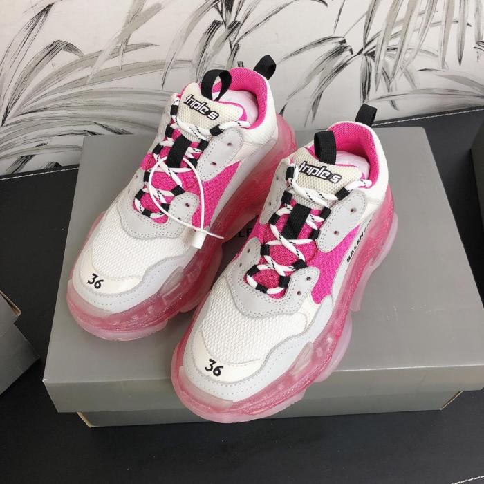 Balenciaga Womens Shoes Breathable Design Sneakers Luxury Brand Triple S Sneaker