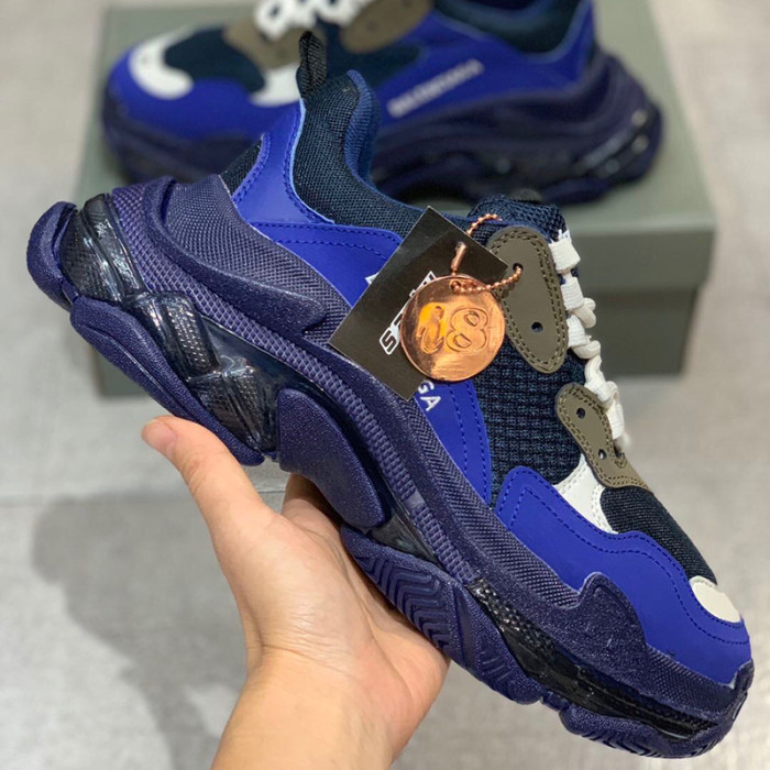 Balenciaga Womens Shoes Breathable Design Sneakers Luxury Brand Triple S Sneaker