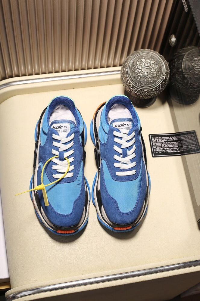 Balenciaga Womens Shoes Breathable Design Sneakers Luxury Brand Triple S Sneaker