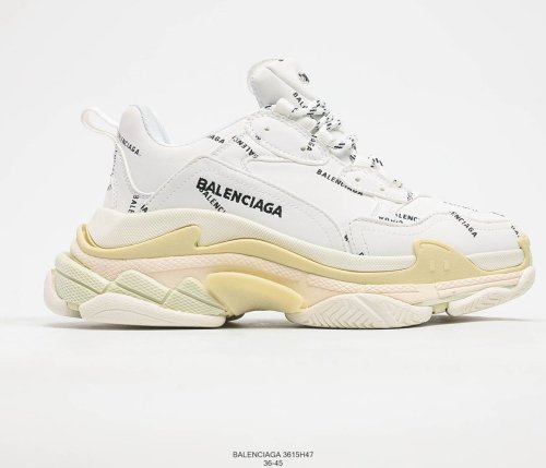 Balenciaga Womens Shoes Breathable Design Sneakers Luxury Brand Triple S Sneaker 3615H47