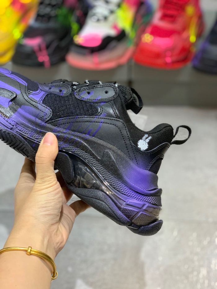 Balenciaga Womens Shoes Breathable Design Sneakers Luxury Brand Triple S Sneaker