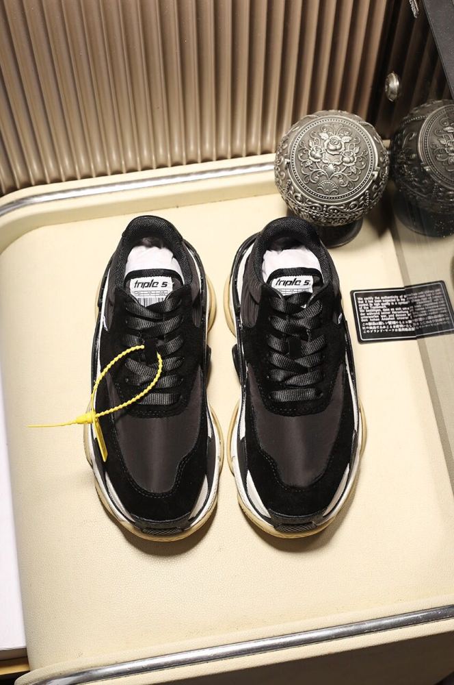 Balenciaga Womens Shoes Breathable Design Sneakers Luxury Brand Triple S Sneaker