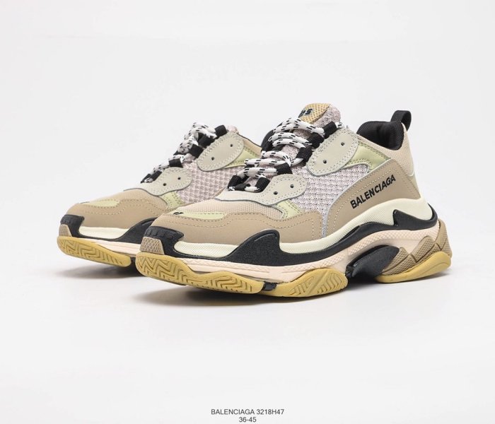 Balenciaga Womens Shoes Breathable Design Sneakers Luxury Brand Triple S Sneaker 3218H47