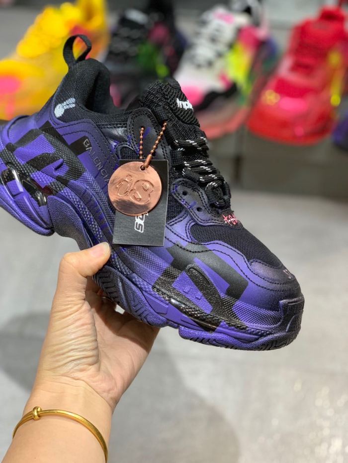 Balenciaga Womens Shoes Breathable Design Sneakers Luxury Brand Triple S Sneaker