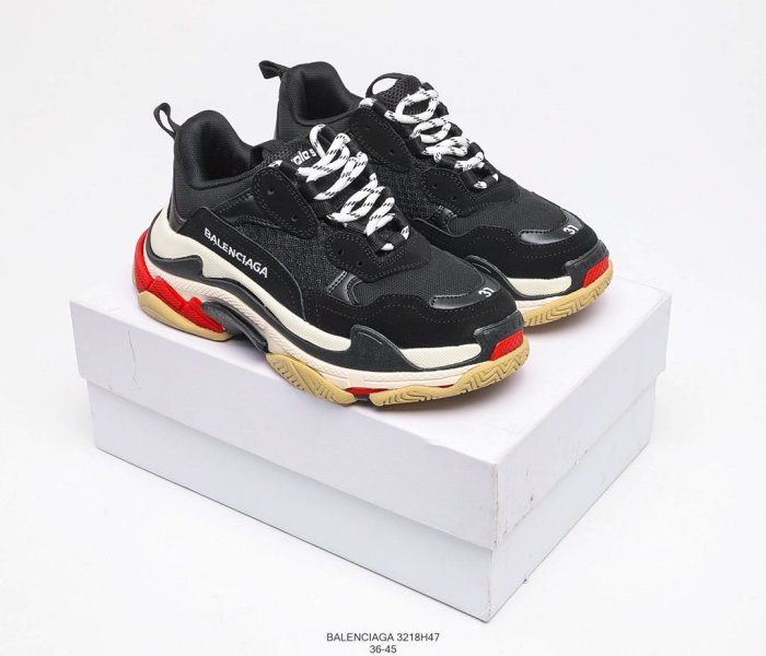 Balenciaga Womens Shoes Breathable Design Sneakers Luxury Brand Triple S Sneaker 3218H47