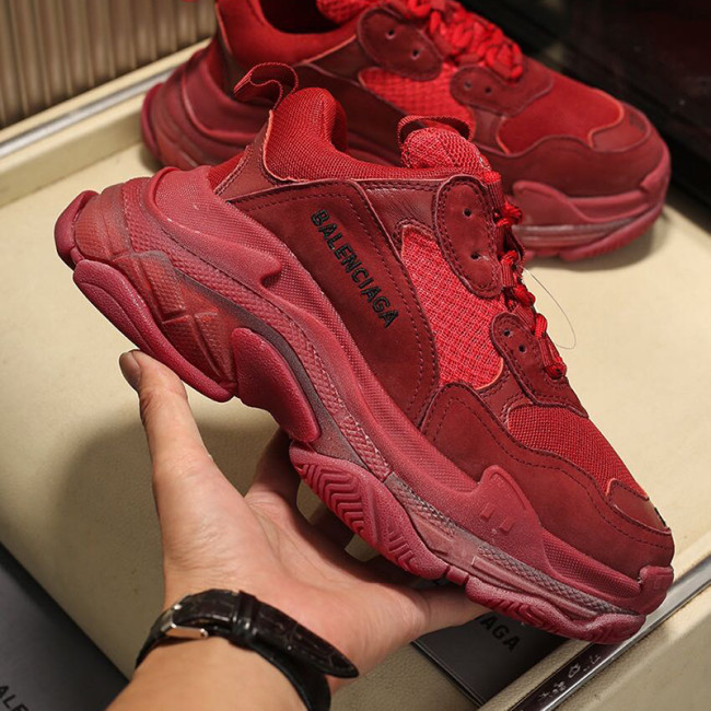 Balenciaga Womens Shoes Breathable Design Sneakers Luxury Brand Triple S Sneaker