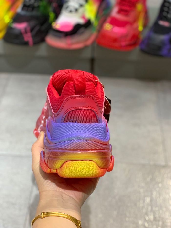 Balenciaga Womens Shoes Breathable Design Sneakers Luxury Brand Triple S Sneaker