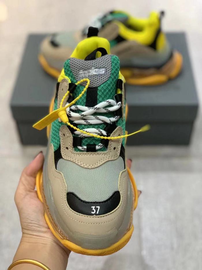 Balenciaga Womens Shoes Breathable Design Sneakers Luxury Brand Triple S Sneaker