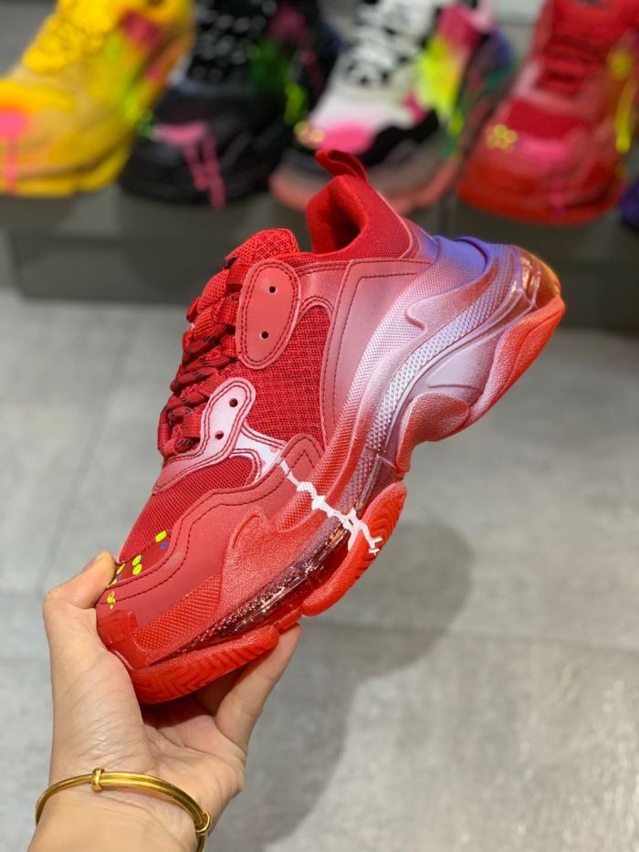 Balenciaga Womens Shoes Breathable Design Sneakers Luxury Brand Triple S Sneaker