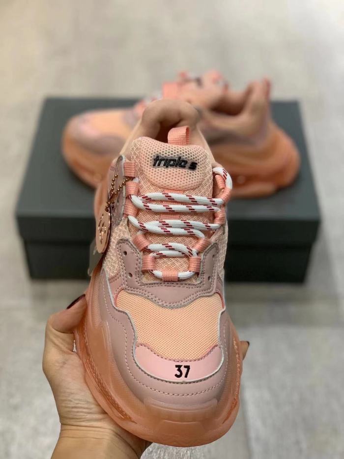 Balenciaga Womens Shoes Breathable Design Sneakers Luxury Brand Triple S Sneaker