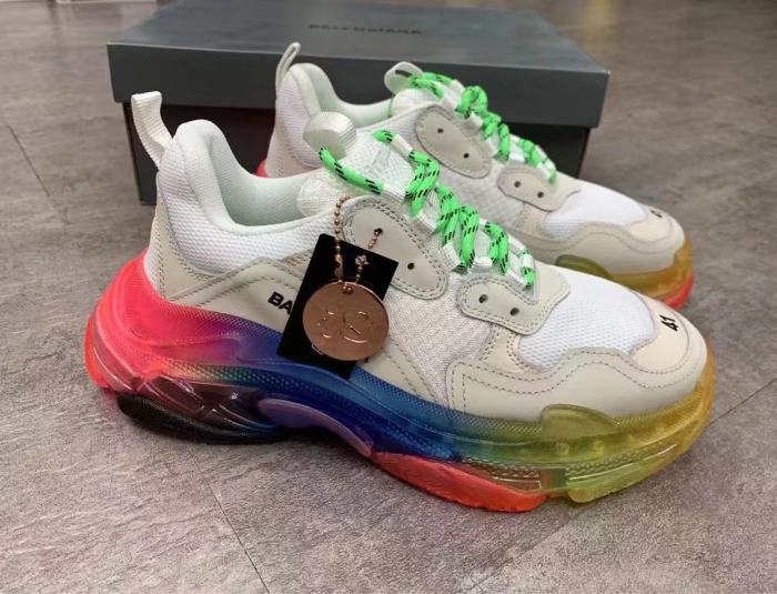 Balenciaga Womens Shoes Breathable Design Sneakers Luxury Brand Triple S Sneaker