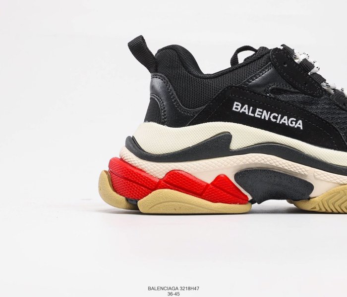 Balenciaga Womens Shoes Breathable Design Sneakers Luxury Brand Triple S Sneaker 3218H47