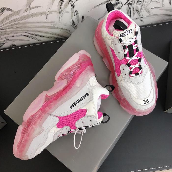 Balenciaga Womens Shoes Breathable Design Sneakers Luxury Brand Triple S Sneaker