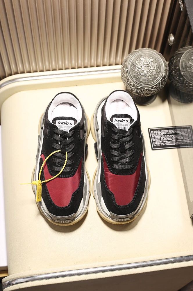 Balenciaga Womens Shoes Breathable Design Sneakers Luxury Brand Triple S Sneaker